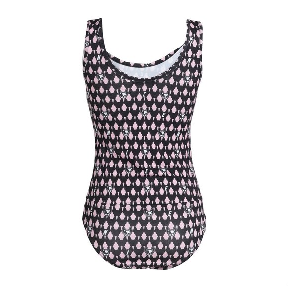 NICEBRAND Bodysuit with snap buttons fastening dog monogram logo design - Picture 3 of 9